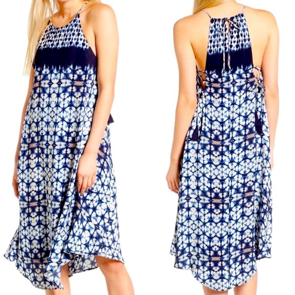 ASTR The Label Blue Midi Dress Small - Picture 1 of 7